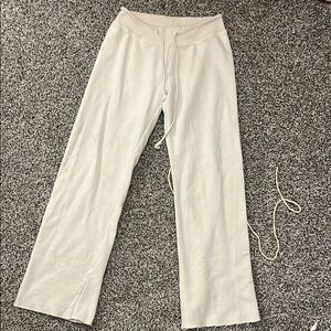 White Drawstring Lounge Pants